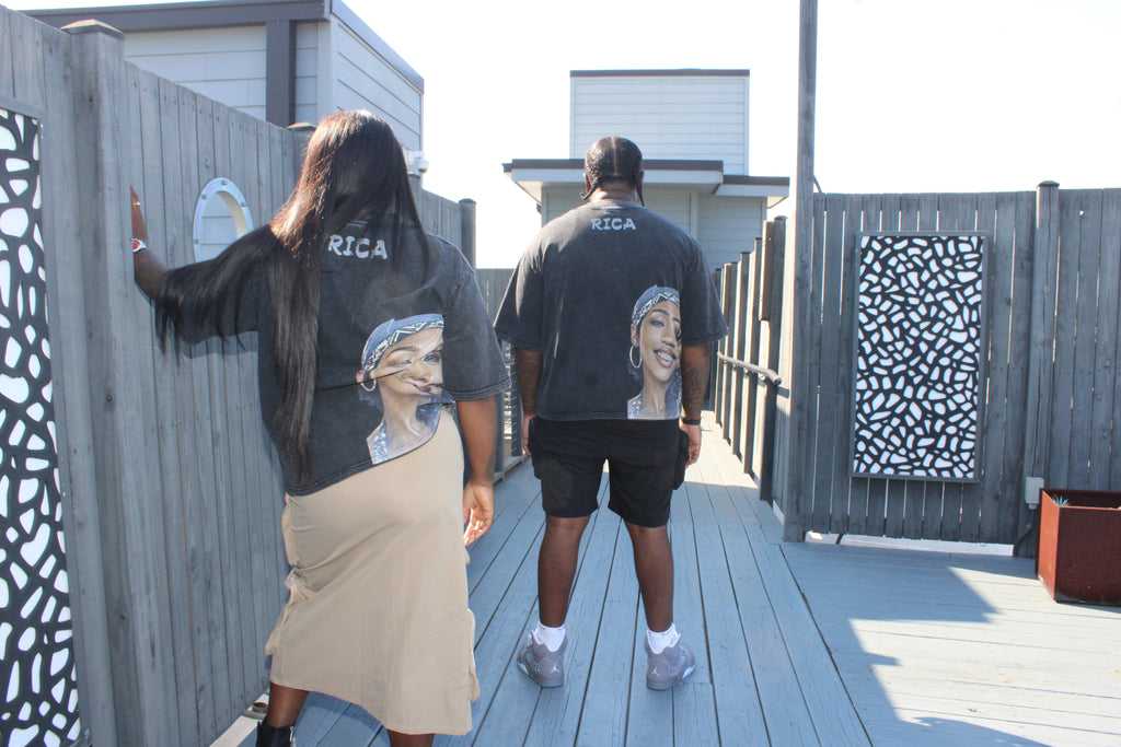 'Get Rica' Oversized Cropped Tee