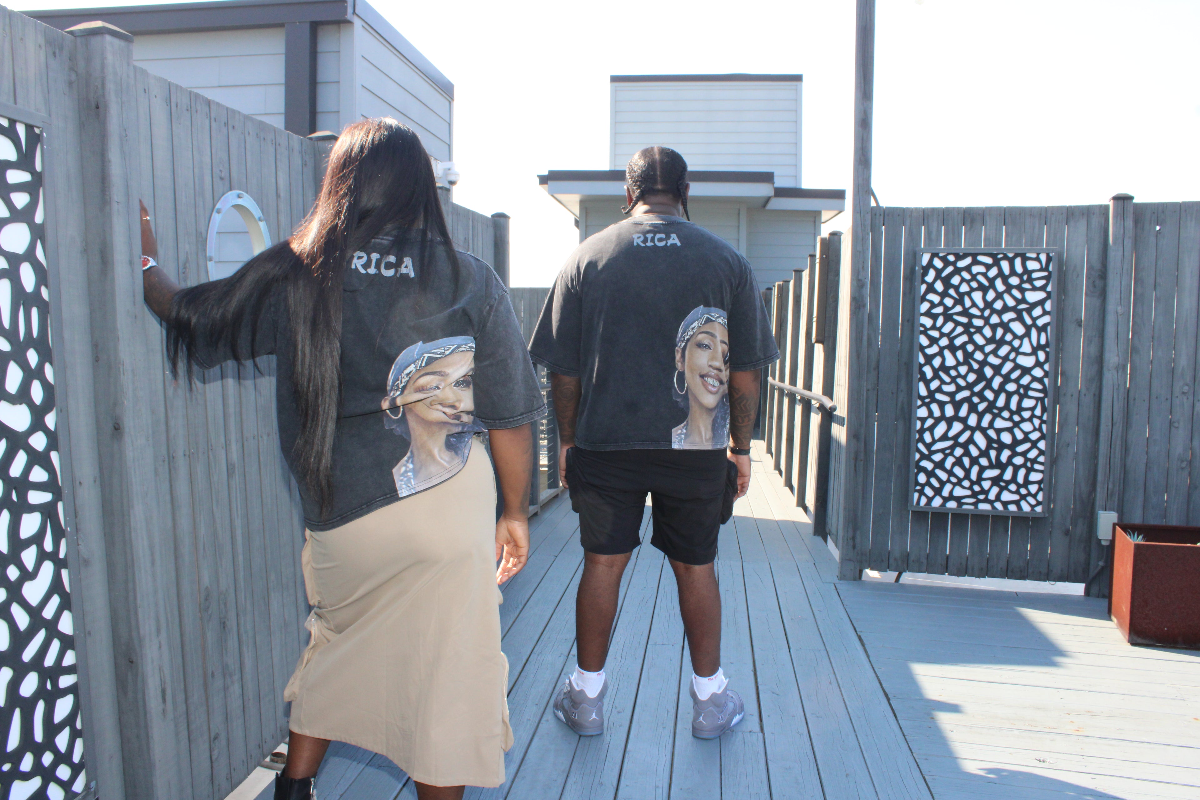 'Get Rica' Oversized Cropped Tee
